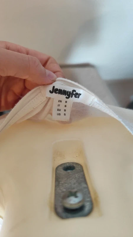 Widje twee-kleurige witte en zwarte minimalistische T-shirt maat 36/38 - Jennyfer – photo 4